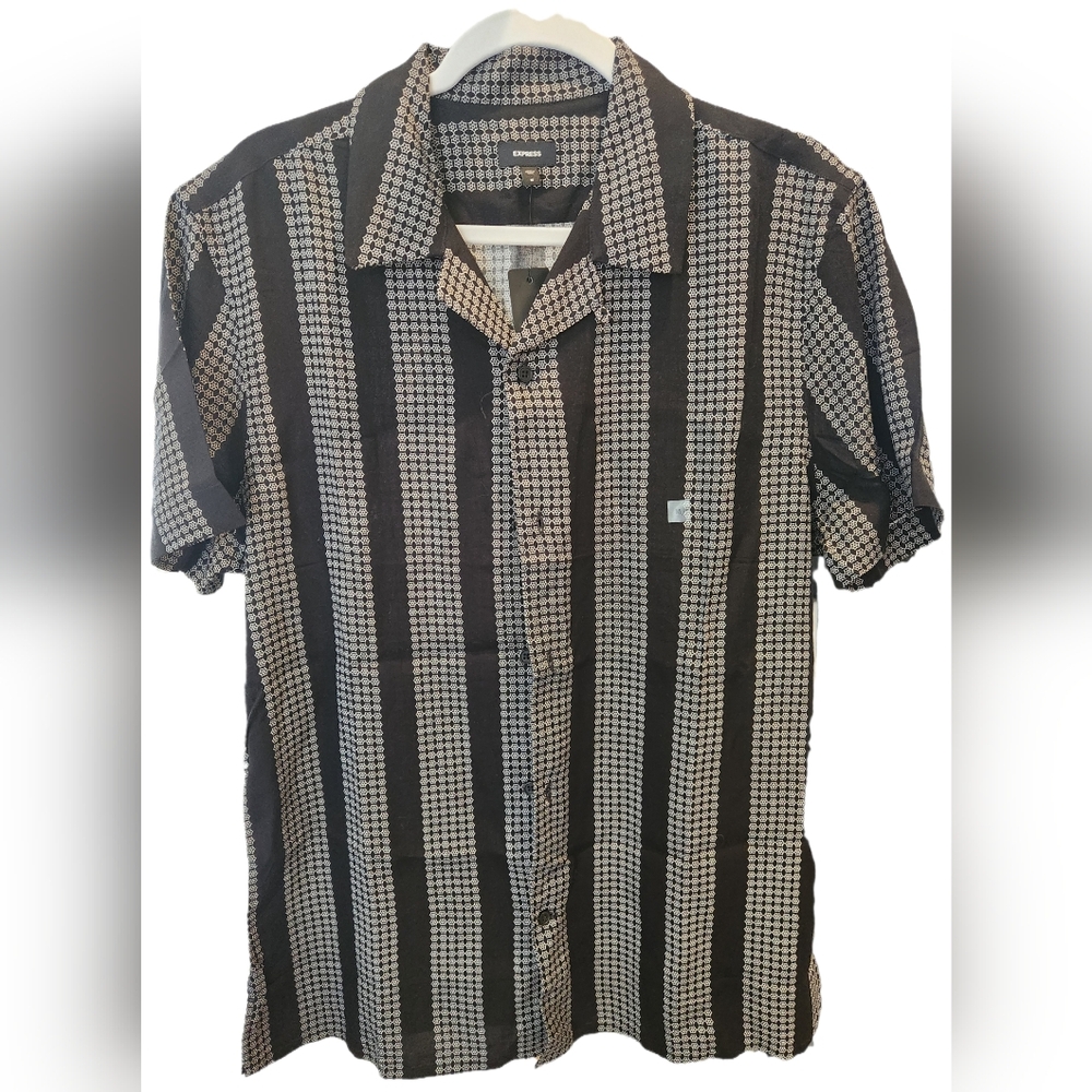 NWT Express patterned dress shirt